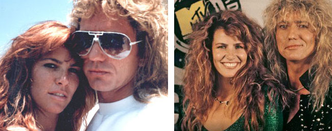 David Coverdale y Tawny kitaen 1988